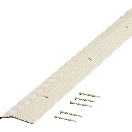 M-D Building Products Building Products 1-3/8'' X 36'' Almond Aluminum Carpet Trim with Screw Nails 74187