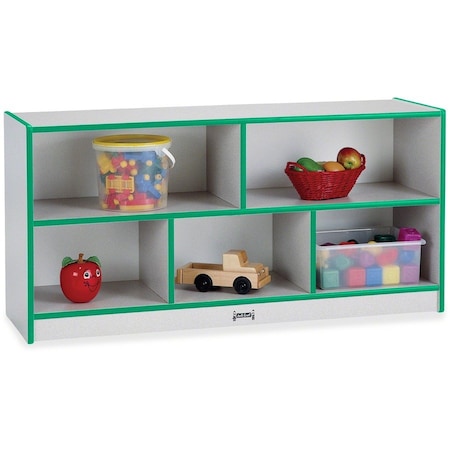 Jonti-Craft Rainbow Accents Low Single Mobile Storage Unit, Black 0392JCWW180