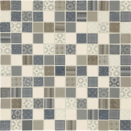 Daltile Uptown Glass 1in x 1in Metro Mosaic, 21.00 SQFT Per Carton, 20PK UP0911MS1P