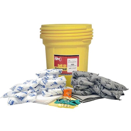 Brady Spill Kit, 29 gal Volume Absorbed per Kit, 30 gal Capacity, Drum SKMA-30