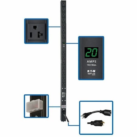 Eaton Tripp Lite Series 2kW Single-Phase Local Metered PDU, 100-127V Outlets 14 5-15/20R, PDUMV20-36
