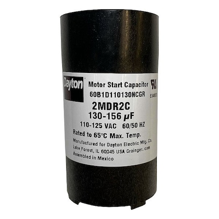 Dayton Motor Start Capacitor, Round 2MDR2
