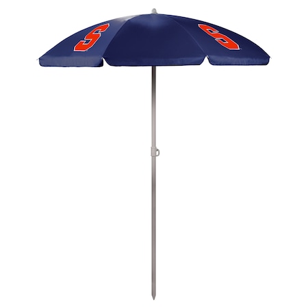 Picnic Time Family Of Brands NCAA Syracuse Orange Outdoor Canopy Sunshade Beach Umbrella 5.5' 822-00-138-544-0