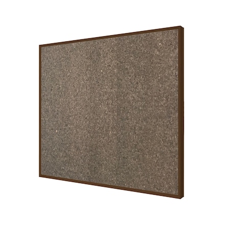Ghent Impression Chocolate Cork Bulletin Board, Walnut Modern Frame, 4'H x 5'W IMM45WNKCH
