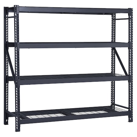 Edsal Freestanding Bulk Storage Rack, 4 Shelves, 78"H x 77"W x 24"D ER7824W4