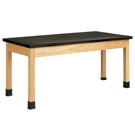 Diversified Spaces Rectangle Table, Plain Apron, Epoxy Top, 24"x72"x30", 72" W X 30" H P7306K30N