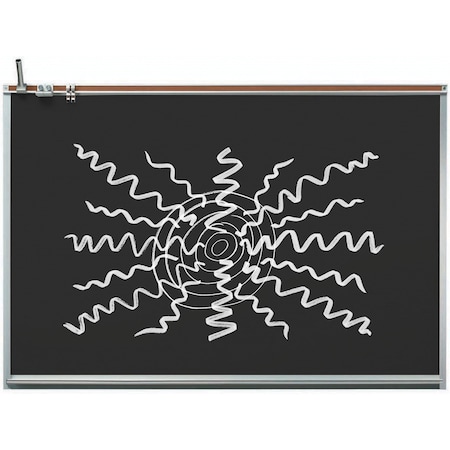 Aarco Black 120 Series Magnetic Dry-Erase Markerboard 48"x72" 120A-46B