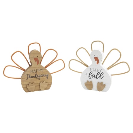 Gerson 10 in. Harvest Turkey Fall Decor 2733250