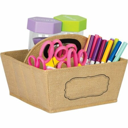 Teacher Created Resources Storage Caddy, Burlap, Brown, 2 PK TCR20836