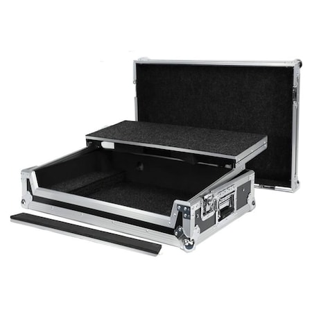 Deejay Led Fly Drive Case For Pioneer XDJ-RX2 All-in-one DJ system w/sliding laptop shelf w/Wheels BLACK Color TBHXDJRX2LT
