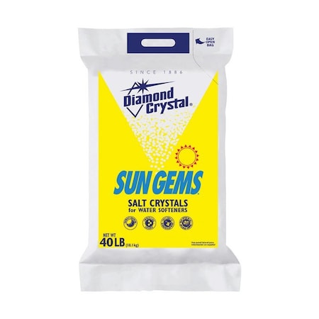 Diamond Crystal Sun Gems Water Softener Salt Crystal 40 lb 100012436