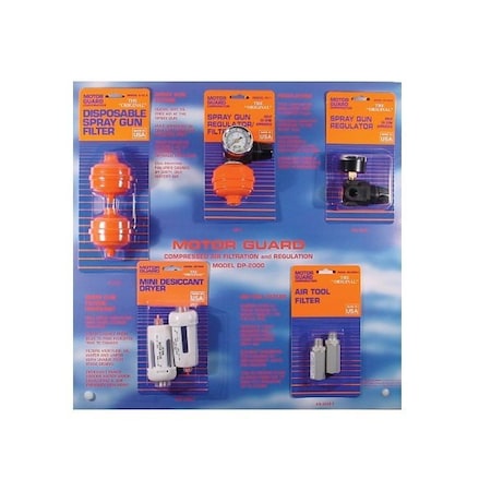 Motor Guard FILTER DISPLAY F/SPRAY GUN/AIR TOOL MCDP-2000