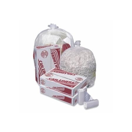 Pitt Plastics HD Mini Roll Trash Liner, 20 to 30 gal, 10 ¬µ, 30 in W x 37 in H, Natural, 20PK 879-MR30371MC