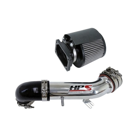Hps Performance Air Intake Kit with Heat Shield, Polished,  827-423P