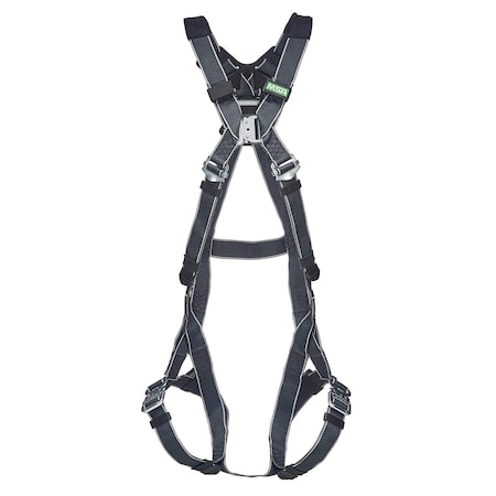 Msa Safety V-Form Fall Protection Harness, XL, 400 lb, Quick-Connect Chest/ Quick-Connect Leg Straps 10252238