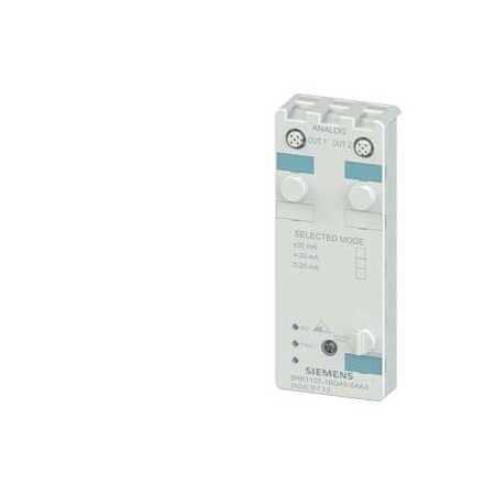 Siemens AS-i compact module K60 analog 2 AQ IP67 2 x 1 output 3RK1107-1BQ40-0AA3