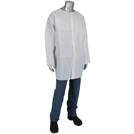 Pip PosiWear UB, Lab Coat with No Pockets 56 gsm, 30PK 3718/XL30