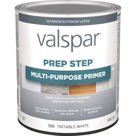 Valspar Prep Step 1 Qt. Wht Multi-Purpose Primer , Latex 044.0000986.005