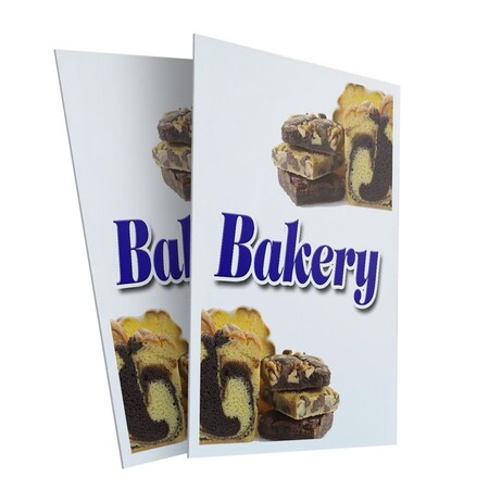 Signmission Bakery, Plastic Signs Only 24 Inch x 36 Inch, Corrugated Plastic, 2PK CSB-2436-2PACK-Bakery