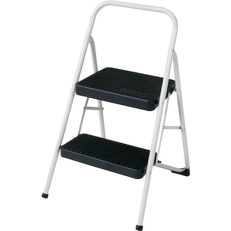 Cosco Folding Step Stool, 2815 in H, 200 lb, Steel, Black 11-137 CLGG4