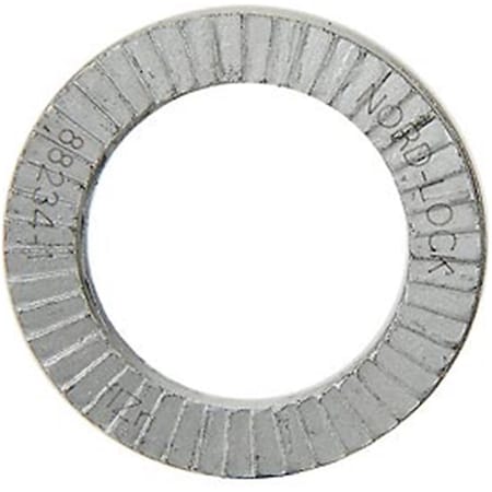 Nord-Lock Wedge Locking Washer, Carbon Steel - Zinc Flake Coated - M12 - Pack of 10 - Gray, 10PK B2083473