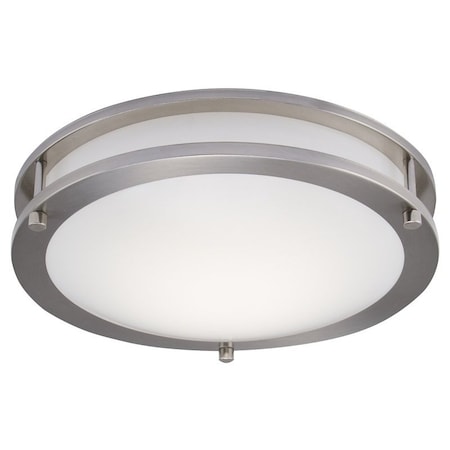 Boston Harbor Boston Harbor CL200AC Ceiling Light Fixture, 120 V, LED Lamp, Brushed Nickel Fixture CL200AC