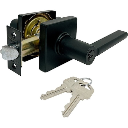 Prosource Entry Lock, Lever, Contemporary, Matte Black LS3X900YASR4V24
