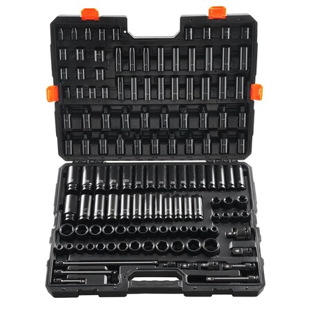 Vevor Lug Nut Impact Socket Set 1/2 in Drive Metric and SAE 6-Point Deep Socket 1/2ZTT10