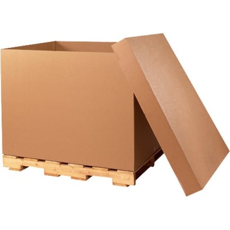 Partners Brand 48 in x 40 in x 36 in Gaylord Containers, Kraft, Corrugate, Double Wall, 48 ECT, 5 PK GAYLORDDW