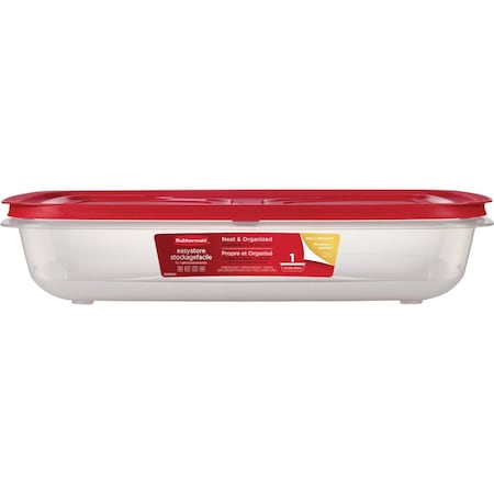 Rubbermaid Easy Find Lids 1.5 Gal. Clear Rectangle Food Storage Container 2184972
