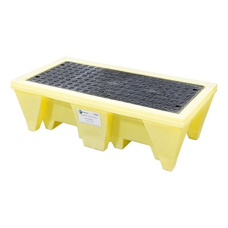 Enpac Spill Pallet, Yellow, 58 gal cap. 5253-YE-D