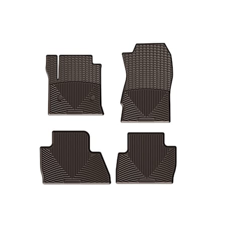 Cocoa  Front and Rear All-Weather Floor Mats, 2015 - 2023 Jeep Renegade