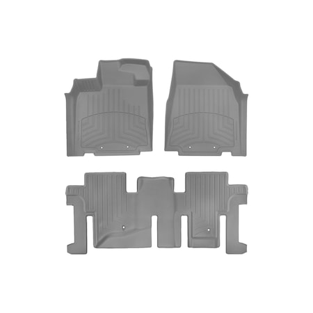 Weathertech Grey, Front and Rear FloorLiner HP 46445-1-2IM