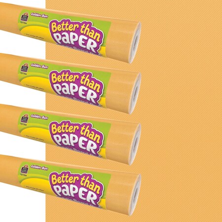 Teacher Created Resources Better Than Paper Bulletin Board Roll, 4ft. x 12ft., Golden Sun, 4PK 32475