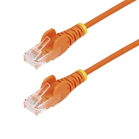 Startech.Com 6IN ORANGE SLIM CAT6 ETHERNET CABLE, SNAGLESS, 100W POE, UTP, LSZH, 28AWG BARE C N6PAT6INORS