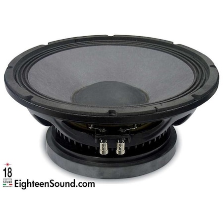 18 Sound 12-in High Power Woofer w/Interleaved Sandwich Voice coil & Weather protected cone and plates for o 12W750-8