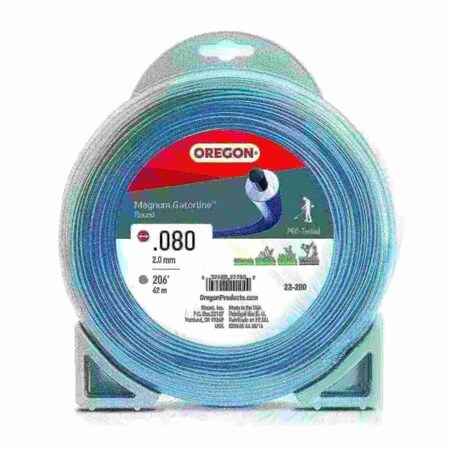 Oregon Magnum Gatorline Round Trimmer Line, .080" by 208', 1/2Lb Donut 22-280