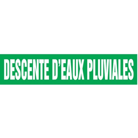 Accuform FRENCH PIPE MARKER DESCENTE D ft EAUX CRPK596STC