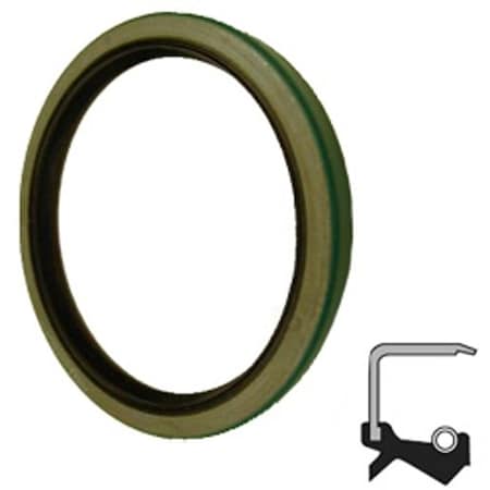 Timken 4-1/4 in. Shaft Dia, 5-1/4 in. Housing Bore, 3/8 in. Nominal Width, Nitrile Lip 472157