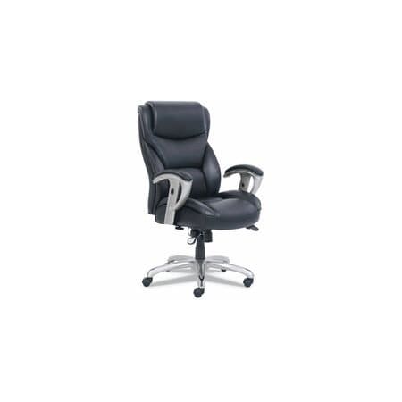 Sertapedic Emerson Big and Tall Task Chair, Up to 400 lbs., Black, Silver Base 49416BLK
