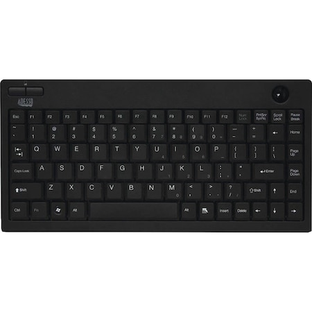 Adesso Publishing 2.4GHZ RF MINI WIRELESS OPTICAL TRACKBALL BLACK 12 CHANNELS WKB-3100UB