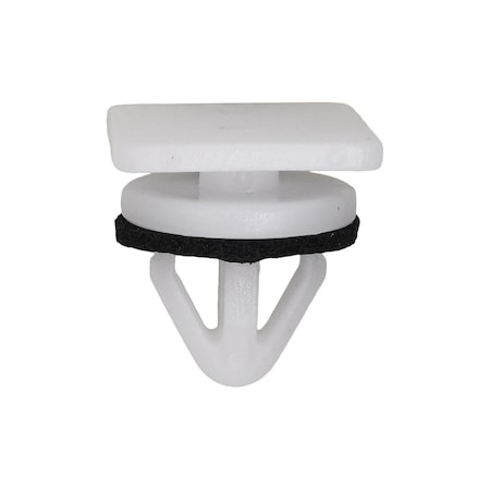 Auveco Hyundai Moulding Clip with Sealer, White Nylon, 25PK 22018