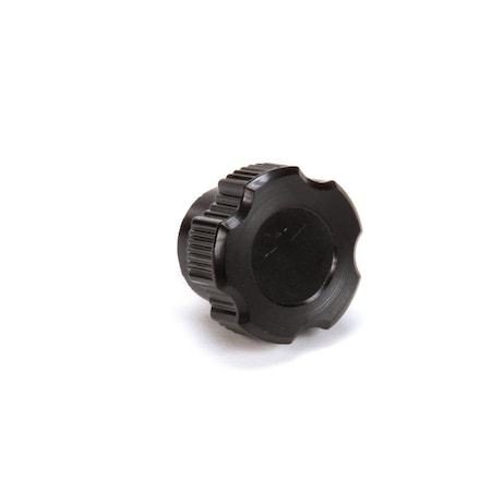 Star Knob with Stud, 1/4-20, Black Plastic 2R-Z9686