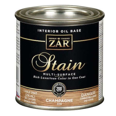 Zar Wood Stain 1/2 Pt UGL Champagne Zar Interior Oil-Based Wood Stain 50806