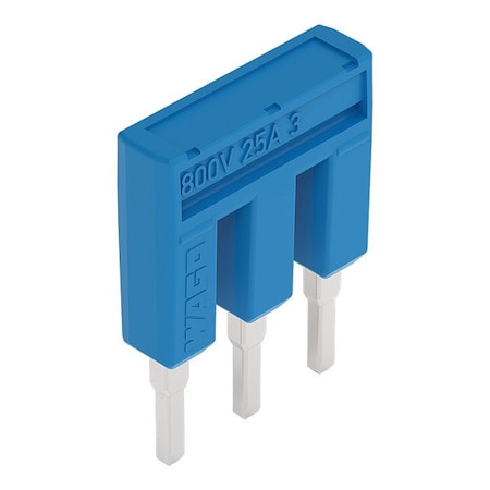 Wago Terminal Block, 0.543" L, 0.54" W, Blue 2002-403/000-006