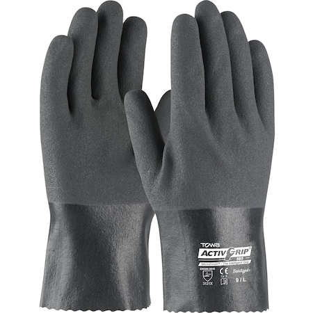 Towa Nitrile Coated Glove with Cotton Liner and MicroFinish Grip, 10", 12PK 56-AG585/XXL
