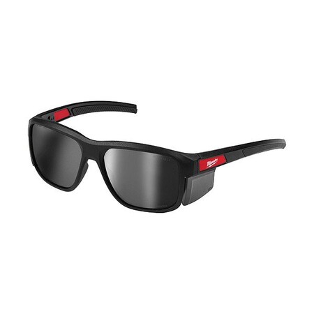 Milwaukee Tool Safety Glasses, Black, Nylon, Silver 48-73-2513