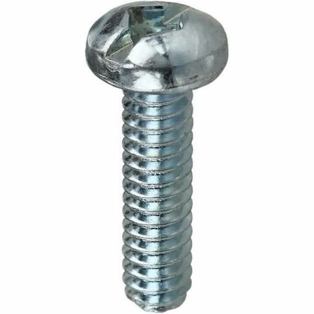 Dottie #6-32 x 1 in Combination Slotted/Square Round Machine Screw, Zinc Plated Carbon Steel, 100 PK RMDS6321