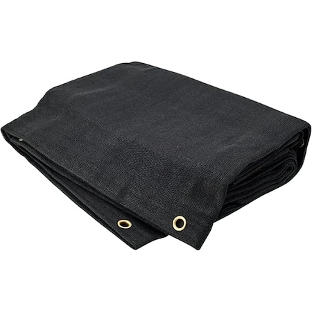 Tarps Now Black Mesh Shade Tarp, 12 ft x 24 ft, Heavy Duty, Outdoor Use CS-M75BK-1224