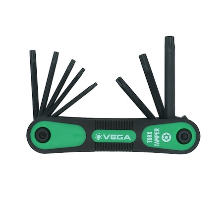 Vega Folding Torx Tamper Key Set - 8pc FLKTT8
